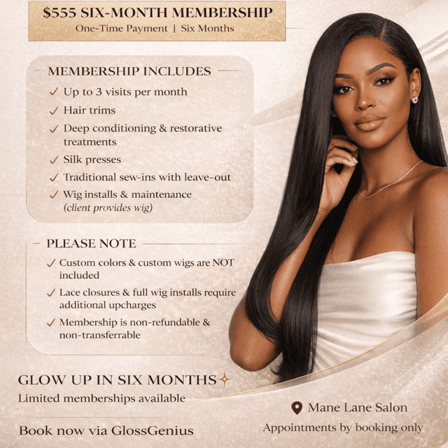 Mane Lane Soft Life Hair Club at Mane lane salon in Sugarland, TX